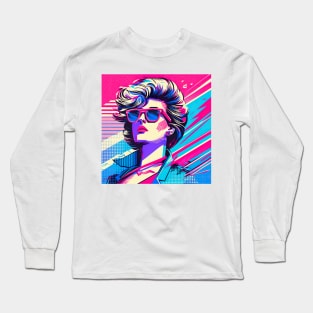 Vaporwave Diva 1980s Model Long Sleeve T-Shirt